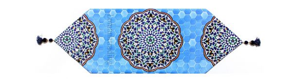 رانر رومیزی طرح مسجد جامع یزد کد 50-102 ابعاد 100*35